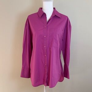 Banana Republic Women's Medium Pink Button up Shirt